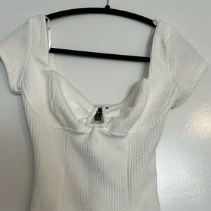 NWT- Lulu’s Bodysuit - White - XS
